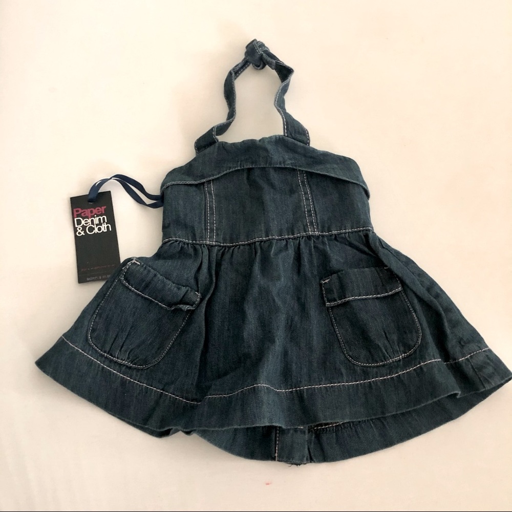 NWT Paper Denim & Cloth Halter Dress. Size 6-12 mo